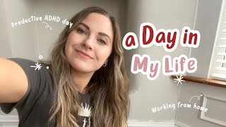 WFH Vlog  Productive ADHD day 💖 [upl. by Inoj76]