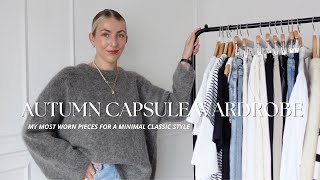 AUTUMN CAPSULE WARDROBE 2023 MINIMAL amp CLASSIC STYLE Katie Peake [upl. by Idnahk379]