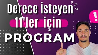 Derece İsteyen 11lere Program yks2026 11sınıf yks [upl. by Harrus506]