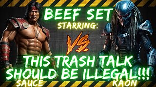 BEEF SETS ft Saucegod vs Kaon  THIS TRASH TALK SHOULD BE ILLEGAL 🤣🎤🔥 [upl. by Ordisy]