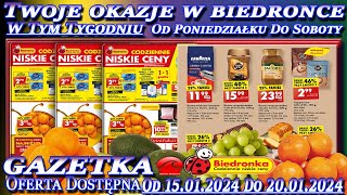 𝐁𝐈𝐄𝐃𝐑𝐎𝐍𝐊𝐀🐞Nowa Gazetka Promocyjna Od poniedziałku 15012024 W Tym Tygodniu Twoje Okazje w Biedronce [upl. by Chari412]