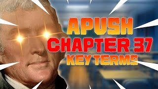 APUSH Chapter 37 Key Terms  Notes American Pageant [upl. by Clarke]