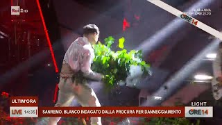 Sanremo Blanco indagato dalla Procura per danneggiamento  Ore 14 del 16022023 [upl. by Deerdre287]