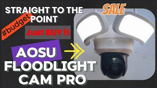 aosu 3K UHD Floodlight Cam Pro  Unboxing amp Full Review 3k uhd aosu floodlightcampro viralvideo [upl. by Odnanref578]