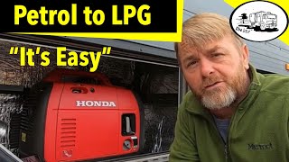 Honda EU22i Generator LPG to Petrol Conversion How to [upl. by Euf]