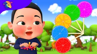 Color Finger Family  Three Little Kittens  BluLoo Nursery Rhymes amp Kids Songs [upl. by Phelia]