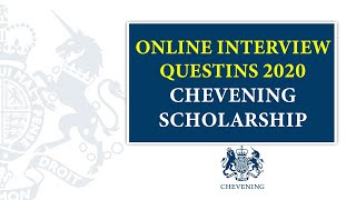 Chevening Online Interview Tips 2021  2022 STEP BY STEP [upl. by Roseann]