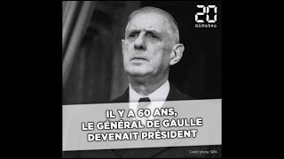 Le 8 janvier 1959 le général de Gaulle devenait président [upl. by Earesed65]