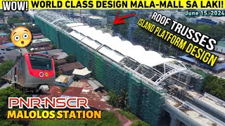 WOW  WORLD CLASS ROOF TRUSSES DESIGN  ANG GANDANG STATION  PNRNSCR MALOLOS STATION JUNE 2024 [upl. by Narih]