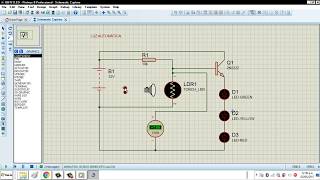 luz nocturna con fotocelda  en proteus [upl. by Ennaear539]