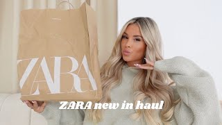 ZARA new in haul  spring outfits and holiday inspo [upl. by Bebe]