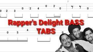 The Sugarhill Gang  Rapper´s Delight BASS TABS  Tutorial  Lesson [upl. by Anirdnaxela573]