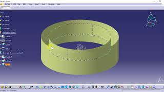 Catia Tutorial in Tamil 81  Geometrical Set And Ordered Geometrical Set [upl. by Aiuqat709]