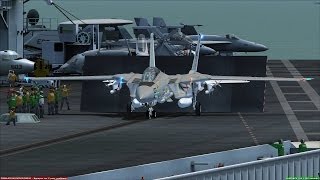 FSX F14 Tomcat Carrier Ops near San Diego [upl. by Oleg]