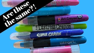 Cant Get Faber Castell Gelatos TRY THESE Gel Crayons for STUNNING Mixed Media Portraits [upl. by Nohpets]