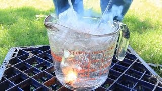 Sparklers Underwater Fire  Science Experiment [upl. by Rask513]