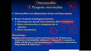 pathology  Dr Dhaymaa  Bone disorder 2  osteomyelitis [upl. by Anieral]