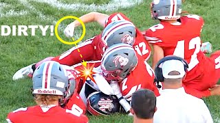 PUNCHED in the BACK after TACKLE during FOOTBALL GAME 🤜💥🏈 [upl. by Soble]