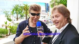 ART IN FUSION TV Jordi Casals Interviewing Grichka Bogdanoff  CANNES [upl. by Zeculon]