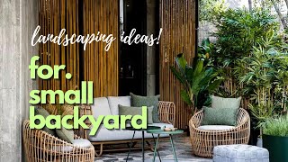 10 Landscaping for Small Backyard Designs Ideas 👌✅ [upl. by Ernestus]