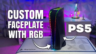 PS5 Custom Faceplates and RGB lights Fit them EASILY [upl. by Iturhs662]