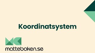 Koordinatsystem  Funktioner  Matte 1 [upl. by Amalberga]