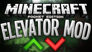 ELEVATORS IN MCPE  Elevator Mod  Minecraft Pocket Edition [upl. by Acsisnarf344]