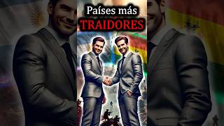 🔥 Los 3 países más traidores de América del Sur 😱 traicionado guerradelpacifico chile peru [upl. by Oitaroh]