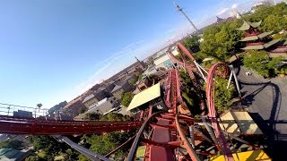 Dæmonen front seat onride HD POV Tivoli Gardens [upl. by Oloapnaig]