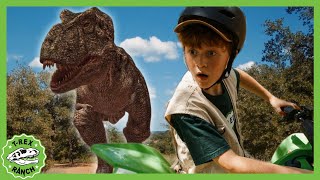 TRex Is Trapped  TRex Ranch Dinosaur Videos [upl. by Novia621]