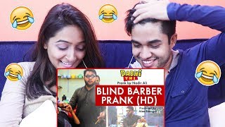 INDIANS react to Blind Barber Prank by Nadir Ali  P4 Pakao [upl. by Alicul133]