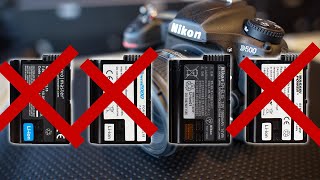 My old 3rd party batteries dont work in the Nikon D7500 and D500 [upl. by Gyatt176]