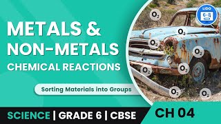 Metals amp NonMetals  Chemical Reactions  Sorting Materials into Groups  Chemistry  Grade 6 [upl. by Bodi]