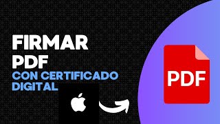 Firmar PDF con Certificado Digital en iPhone [upl. by Mohr]