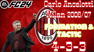 EA SPORTS FC 24Carlo Ancelotti AC Milan Christmas TreeFormation amp Tactic [upl. by Hazaki]