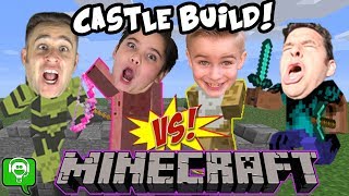 Minecraft Castle Build Challenge Treasure HUNT Bro Vs Brothers HobbyKidsGaming [upl. by Buzzell291]