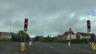 Driving On Tudor Way amp Bromyard Road A44 Worcester Worcestershire England 23rd October 2024 [upl. by Aisatsanna496]