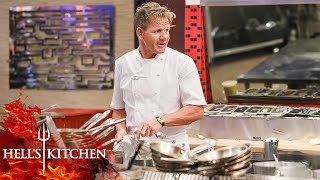 Gordon Ramsay Cooks AGAINST The Chefs in Hells Kitchen [upl. by Morse454]