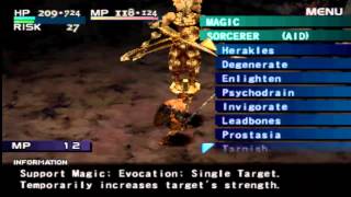 Vagrant Story Tutorial Battle with Asura Boss [upl. by Dolhenty]