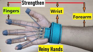 Use this to get Veiny hands amp Stronger Wrist Forearm Fingers 🔥  Best for beginners [upl. by Arvy545]