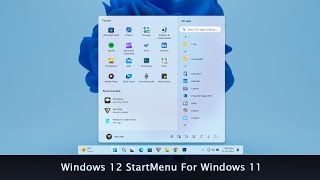 Windows 12 Taskbar and StartMenu For Windows 11 [upl. by Sivram]