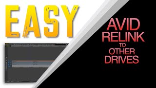 HOW TO RELINK AVID MEDIA TO OTHER DRIVES [upl. by Silliw352]