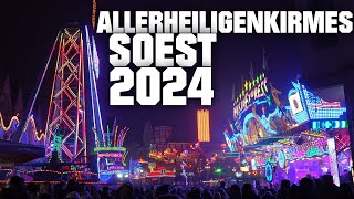 Allerheiligenkirmes in Soest 2024 ► Kirmes Fahrgeschäfte Mix │MGX [upl. by Ahrat594]