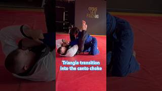 Triangle choke transition into the canto choke trianglechoke jiujitsu submission cantochoke BJJ [upl. by Teage]