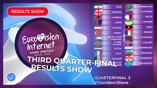 Eurovision Internet Song Contest 2020  Third QuarterFinal  Results Show [upl. by Gustafsson777]