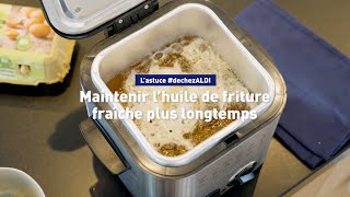 Maintenir lhuile de friture fraîche plus longtemps et nettoyer la friteuse [upl. by Anilocin]