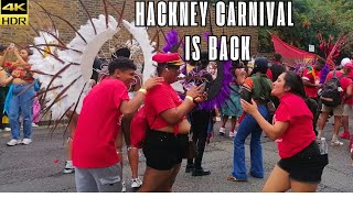 HACKNEY CARNIVAL 2024 The Ultimate East London Experience in 4k HDR [upl. by Mahda874]