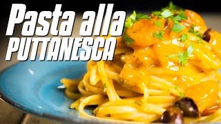 How to Make PASTA ALLA PUTTANESCA  Authentic Italian Recipe [upl. by Sessler]