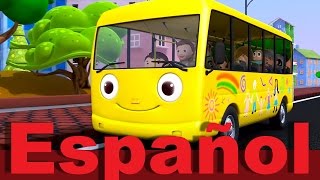 Las ruedas del autobús  Parte 1  Canciones infantiles  LittleBabyBum [upl. by Anelac]