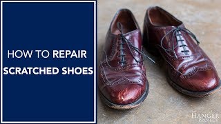 How to Remove Scuffs amp Scratches from Leather Shoes  Kirby Allison [upl. by Friend]